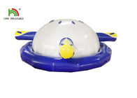 SGS térmico en caliente juguete inflable EN71 del barco del agua del UFO de la lona del PVC de 0.9m m que sube