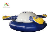 SGS térmico en caliente juguete inflable EN71 del barco del agua del UFO de la lona del PVC de 0.9m m que sube