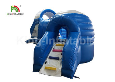 Artículo inflable gigante blanco de encargo del parque del agua de la tierra del oso polar inodoro