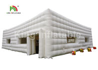 Color blanco tienda inflable del cubo de 11 de los x 6m para el alquiler/hacer publicidad de la cabina inflable