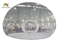 tienda inflable transparente de la burbuja del diámetro de los 6m con el túnel para el alquiler que acampa al aire libre