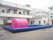 Piscinas inflables comerciales con la lona del PVC de las bolas 0.9m m del rodillo del agua y del agua