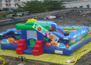 Lona de salto inflable comercial del PVC del castillo los 7x7m 0.55m m del parque de atracciones/del parque zoológico