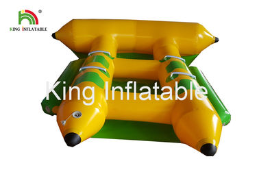 Barco remolcable inflable comercial del pez volador del agua del PVC para 4 personas