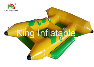 Barco remolcable inflable comercial del pez volador del agua del PVC para 4 personas
