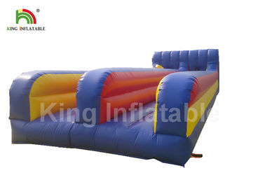 juego inflable del deporte de la raza del funcionamiento del amortiguador auxiliar de los carriles del PVC 2 de 0.55m m con la impresión de Digitaces