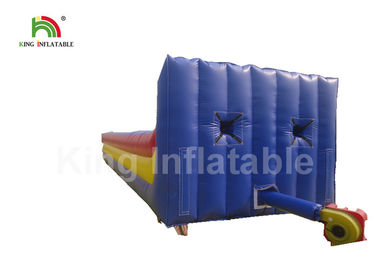 juego inflable del deporte de la raza del funcionamiento del amortiguador auxiliar de los carriles del PVC 2 de 0.55m m con la impresión de Digitaces