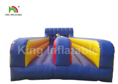 juego inflable del deporte de la raza del funcionamiento del amortiguador auxiliar de los carriles del PVC 2 de 0.55m m con la impresión de Digitaces