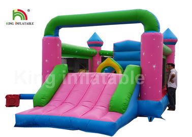 Princesa durable Inflatable Commercial Bounce Houses del rosa del PVC para los niños Activites al aire libre