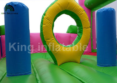 Princesa durable Inflatable Commercial Bounce Houses del rosa del PVC para los niños Activites al aire libre
