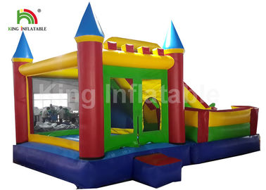 PVC Tarpualin 4 de 0.55m m en 1 gorila de salto inflable combinada con la diapositiva para los niños