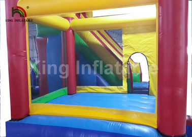 PVC Tarpualin 4 de 0.55m m en 1 gorila de salto inflable combinada con la diapositiva para los niños