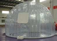 Burbuja inflable transparente de la tienda del césped para acampar, movible redondo y plegable