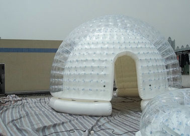 Tienda inflable semi transparente de la burbuja/tienda de la yarda con la lona blanca del PVC