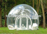 Tienda inflable de la burbuja del patio trasero que acampa, tienda inflable del césped del claro para los adultos y niños