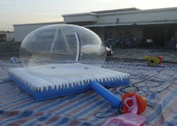 Globo inflable de la nieve de la Navidad/tienda clara de la burbuja con el colchón de aire y la cremallera