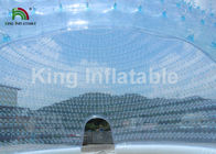 Estructura de capas dobles inflable de la tienda de la burbuja de la bóveda del PVC de la prenda impermeable 1.0m m