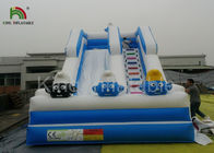 La resaca loca azul de la diversión inflable seca la diapositiva con la impresión de Digitaces, inflable seca la diapositiva
