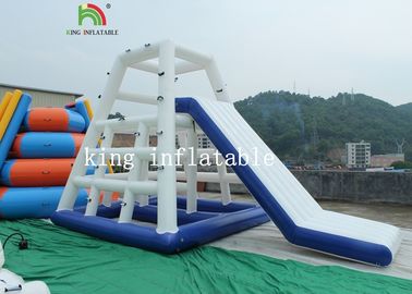 diapositiva de salto al aire libre de la torre del parque inflable del agua de la lona del PVC de la altura 12feet