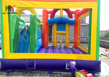 Castillo de salto inflable del parque de atracciones/casa animosa del aeroplano con la impresión del logotipo