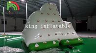 los 4m x juguete inflable verde/blanco de 3M del agua/mini iceberg del PVC para el parque del agua
