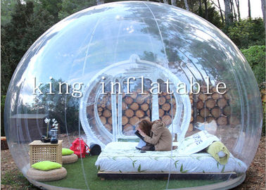 Globo inflable de la tienda de la burbuja del césped transparente comercial del PVC diámetro de 4 M