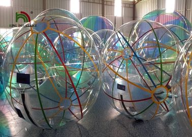 Bola inflable del agua de la sandía del PVC con la Ti-Cremallera para el parque del agua