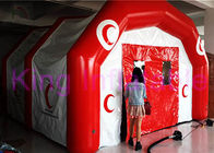 Ventiladores inflables del CE de la tienda del PVC de la aduana roja/blanca para los acontecimientos al aire libre/interiores