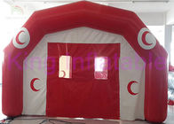 Ventiladores inflables del CE de la tienda del PVC de la aduana roja/blanca para los acontecimientos al aire libre/interiores