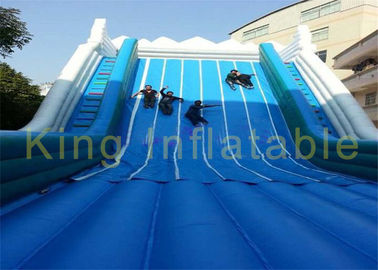 Costura doble comercial de los juegos amarillos azules del tobogán acuático de 12 de los x 8m