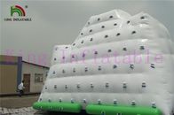 iceberg gigante blanco/del verde de la lona del PVC de 0.9m m del juguete inflable del agua para el parque del agua