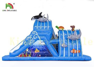 El mundo colorido del mar embroma la carrera de obstáculos inflable de los juguetes interiores con los materiales ignífugos del PVC