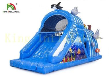 El mundo colorido del mar embroma la carrera de obstáculos inflable de los juguetes interiores con los materiales ignífugos del PVC