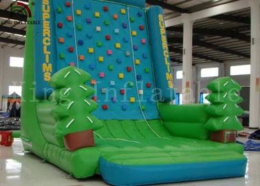 Juegos inflables de los deportes del PVC de la escalada de Immersive del bosque 0.55m m/pared que sube
