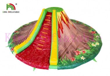 La diapositiva seca inflable del PVC del volcán redondo/explota la diapositiva para el negocio de alquiler