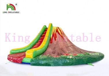 La diapositiva seca inflable del PVC del volcán redondo/explota la diapositiva para el negocio de alquiler