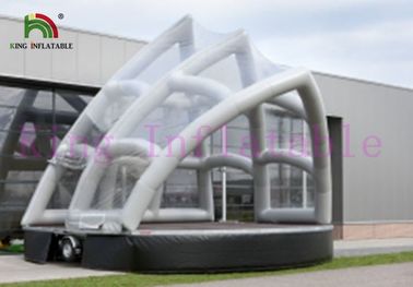 Tienda inflable blanca del acontecimiento del PVC con forma del teatro de la ópera de Sydney y el tejado transparente