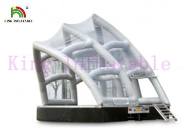 Tienda inflable blanca del acontecimiento del PVC con forma del teatro de la ópera de Sydney y el tejado transparente