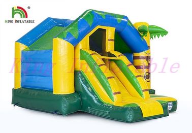Castillo de salto inflable del tema tropical del animal salvaje con la diapositiva anti - roto