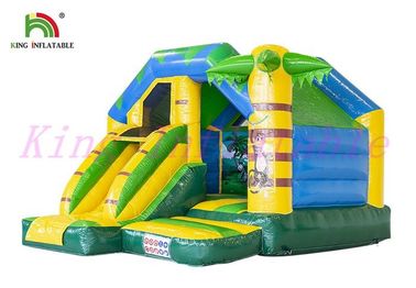 Castillo de salto inflable del tema tropical del animal salvaje con la diapositiva anti - roto
