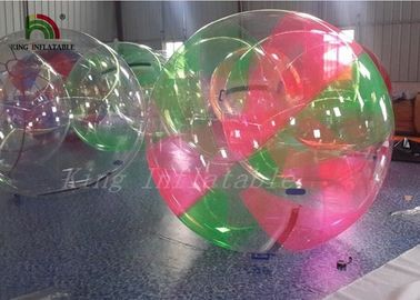 Bola que camina de la aguamarina del agua inflable clara verde roja de la bola para los niños, adultos