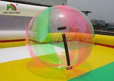 Bola que camina de la aguamarina del agua inflable clara verde roja de la bola para los niños, adultos