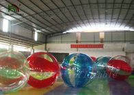 Paseo inflable al aire libre interior del PVC/de TPU de 1,0 milímetros en la bola del agua del diámetro de los 2m