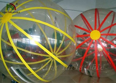 Paseo inflable colorido del PVC/de TPU en el diámetro de la bola los 2m del agua para los artículos del agua