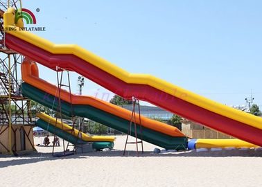 El PVC combinado del tamaño explota las barandillas coloridas del tubo del solo tobogán acuático del carril