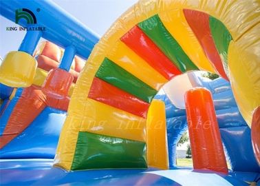 Castillo de salto inflable del mundo del océano con la diapositiva ignífuga