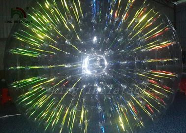 Zorb brillante/bola de rodillo de destello brillante inflable clara de Coloful para el balanceo de Grassplot