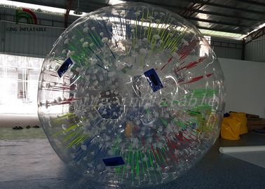 Zorb brillante/bola de rodillo de destello brillante inflable clara de Coloful para el balanceo de Grassplot