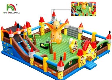Patio combinado del parque de atracciones de la lona colorida inflable gigante al aire libre del PVC