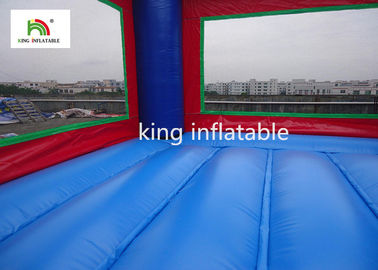 Impresión inflable comercial azul y roja del hombre araña de la casa de la despedida para el alquiler